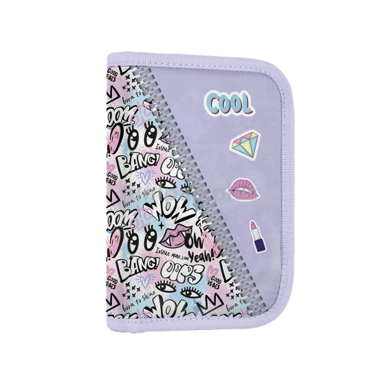 penál 1patrový 2 chlopně prázdný Funny Girl