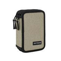 penál 3patrový prázdný Unicolor Mocca