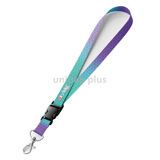 klíčenka s karabinkou OXY Ombre Blue Pink