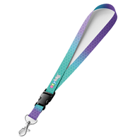 klíčenka s karabinkou OXY Ombre Blue Pink