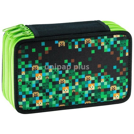školní penál 3patrový prázdný Pixel Game