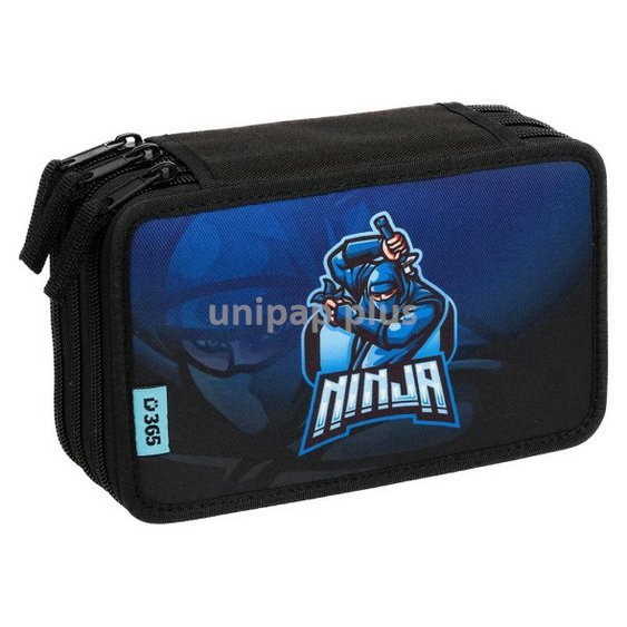 školní penál třípatrový Ninja
