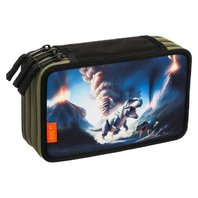 školní penál třípatrový Monster