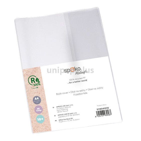 obal na sešit A4 sada 10 ks recyklovatelný